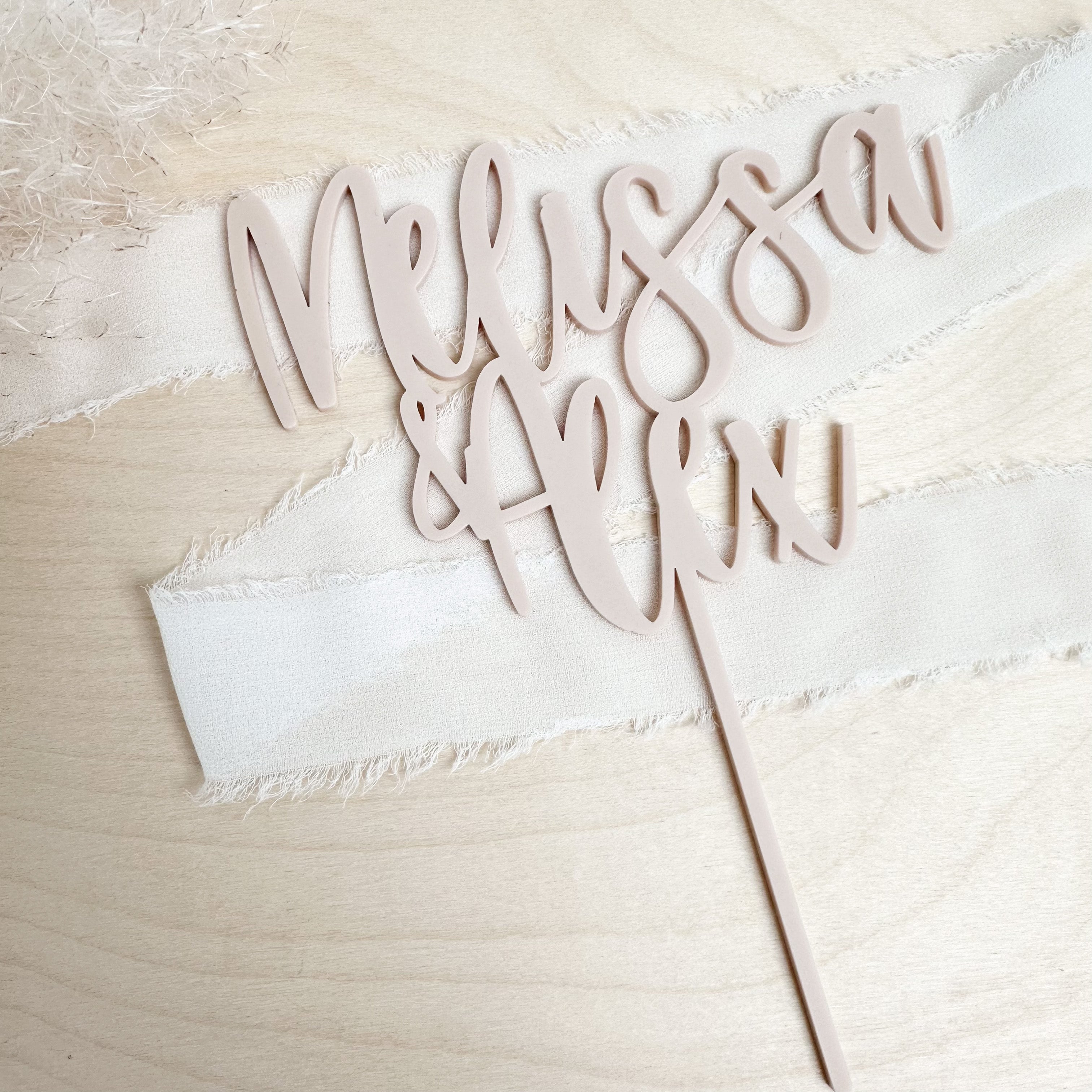 Caketopper zur Hochzeit mit Namen
