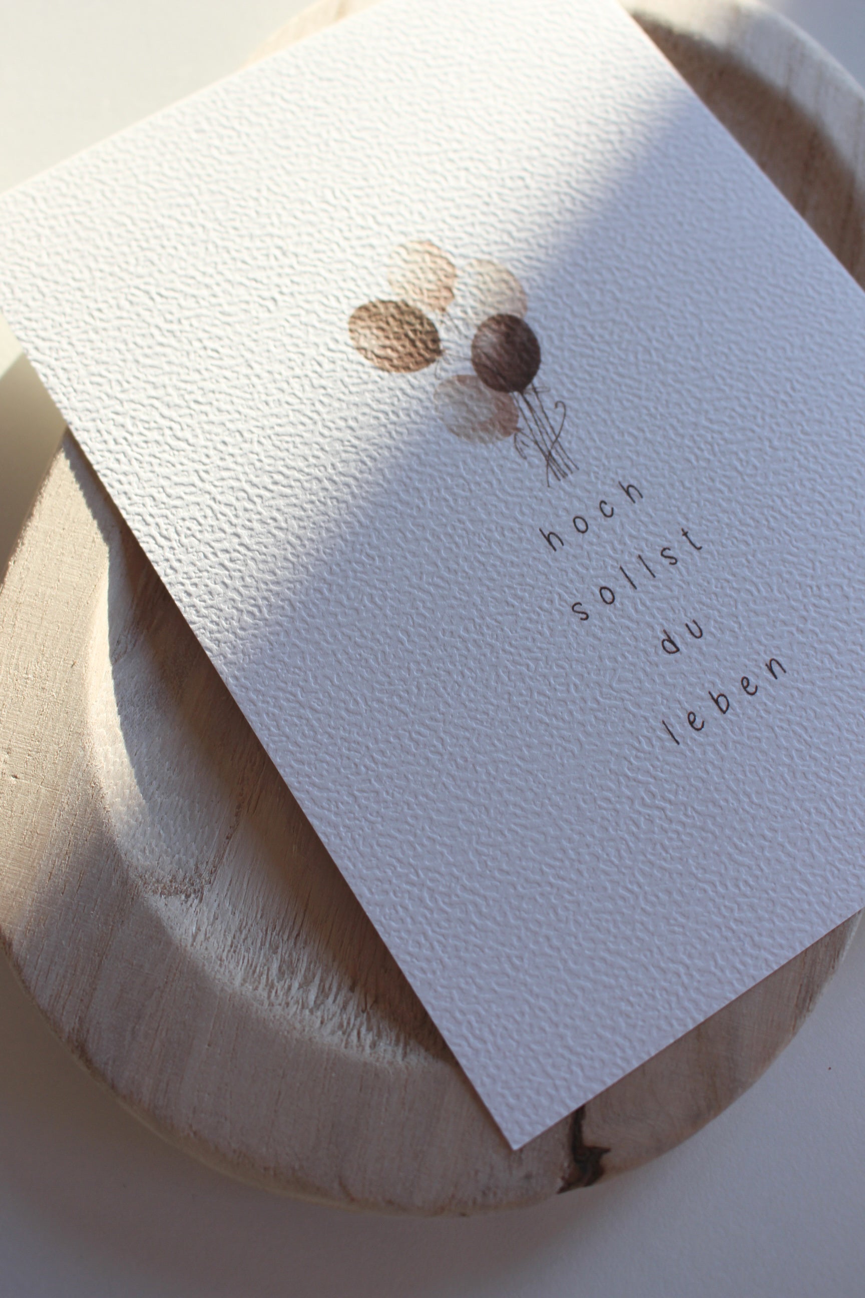 Postkarte "hoch sollst du leben"
