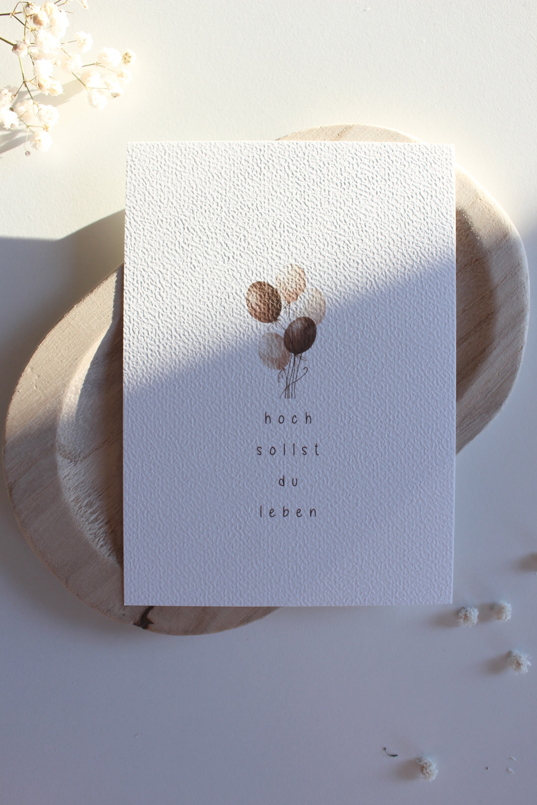 Postkarte "hoch sollst du leben"