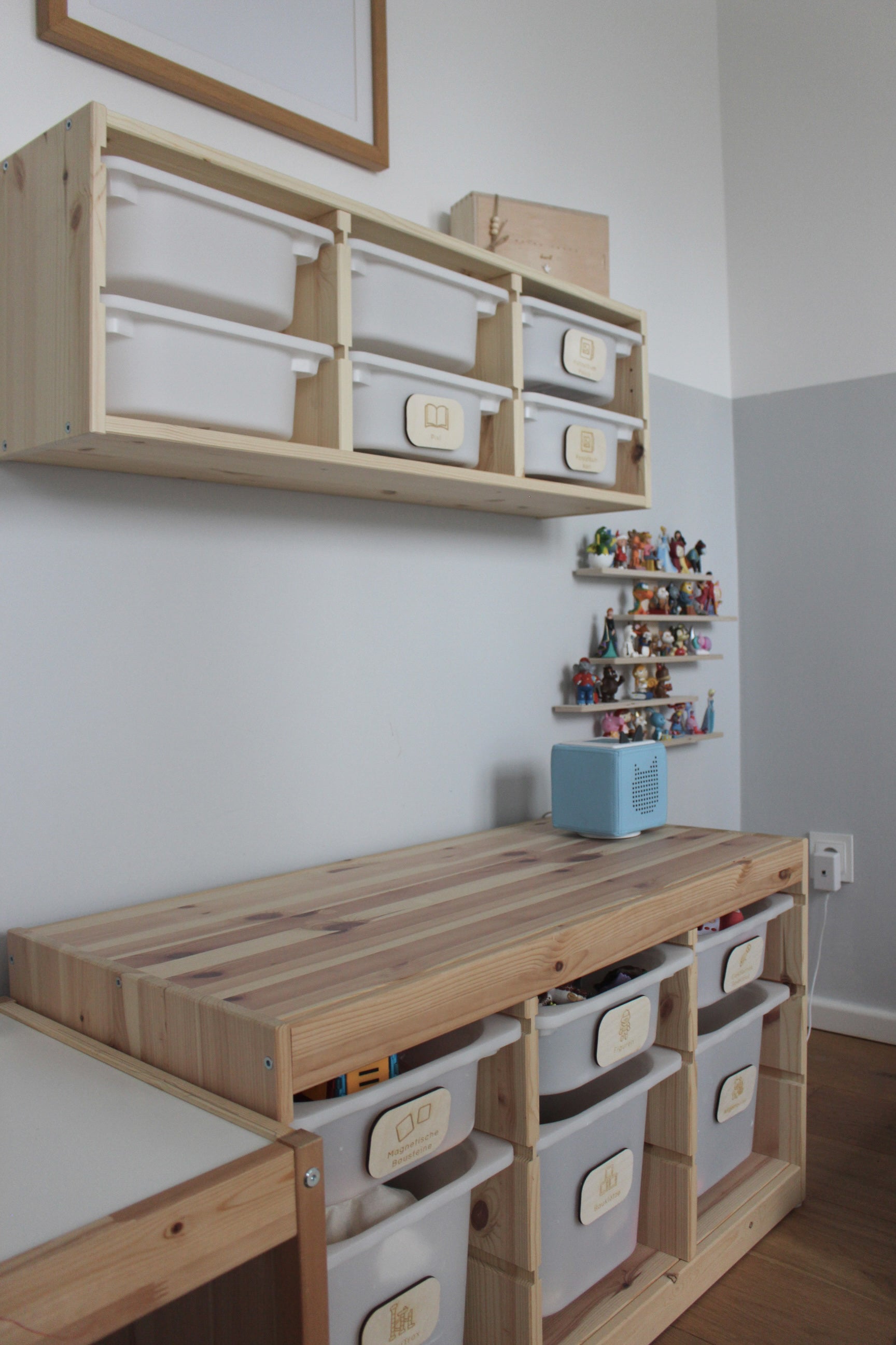 Spielzeugetiketten aus Holz