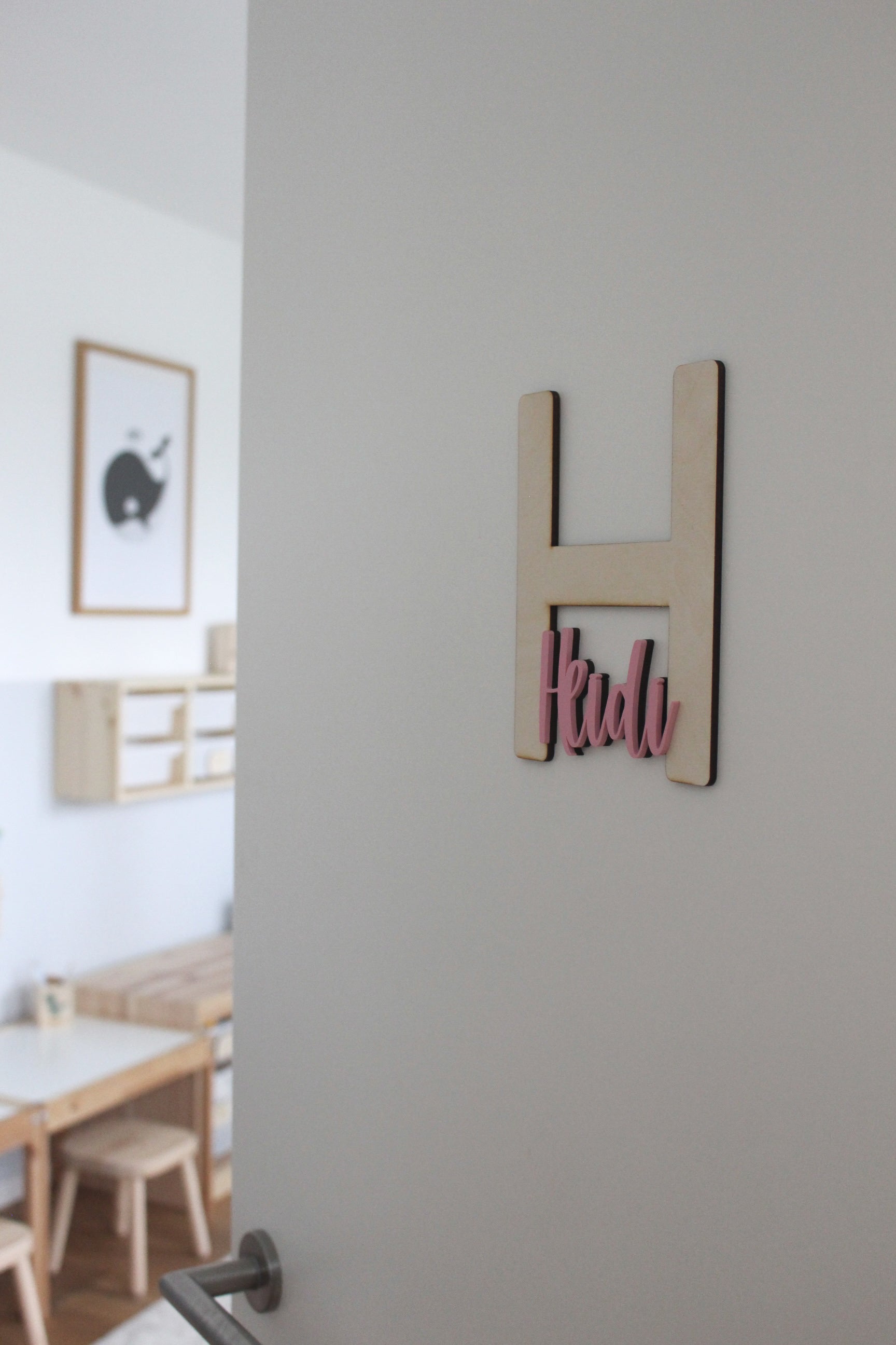 Türschild aus Holz & Acryl für das Kinderzimmer