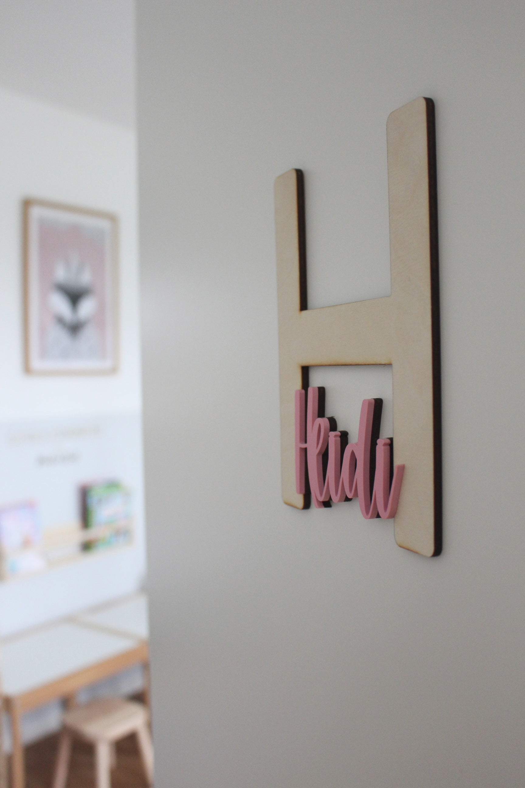 Türschild aus Holz & Acryl für das Kinderzimmer