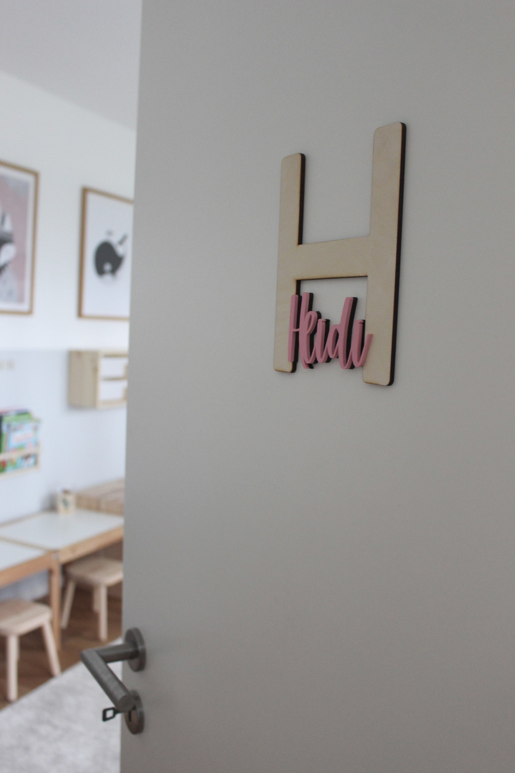 Türschild aus Holz & Acryl für das Kinderzimmer