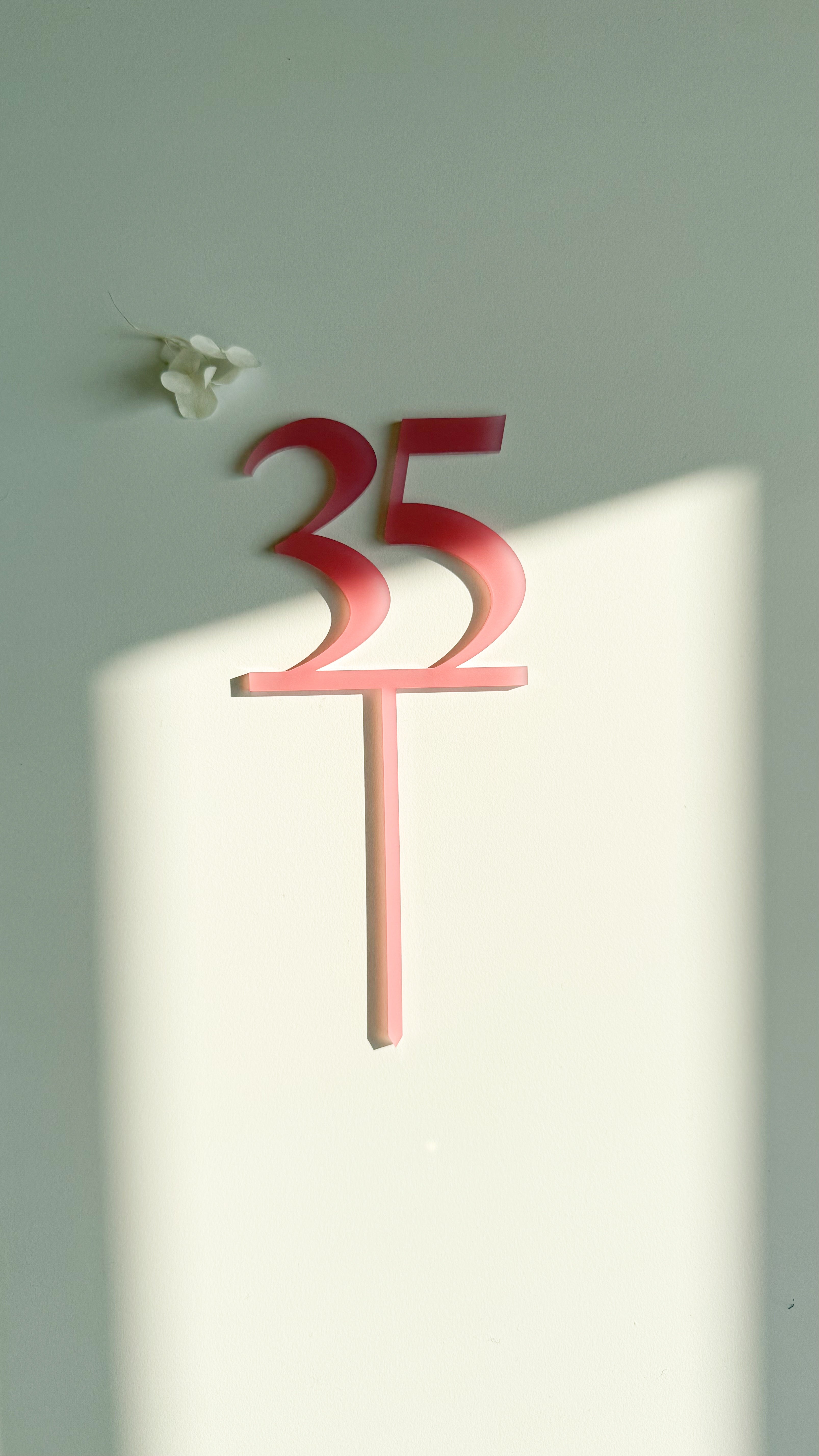 Caketopper "Zahl"