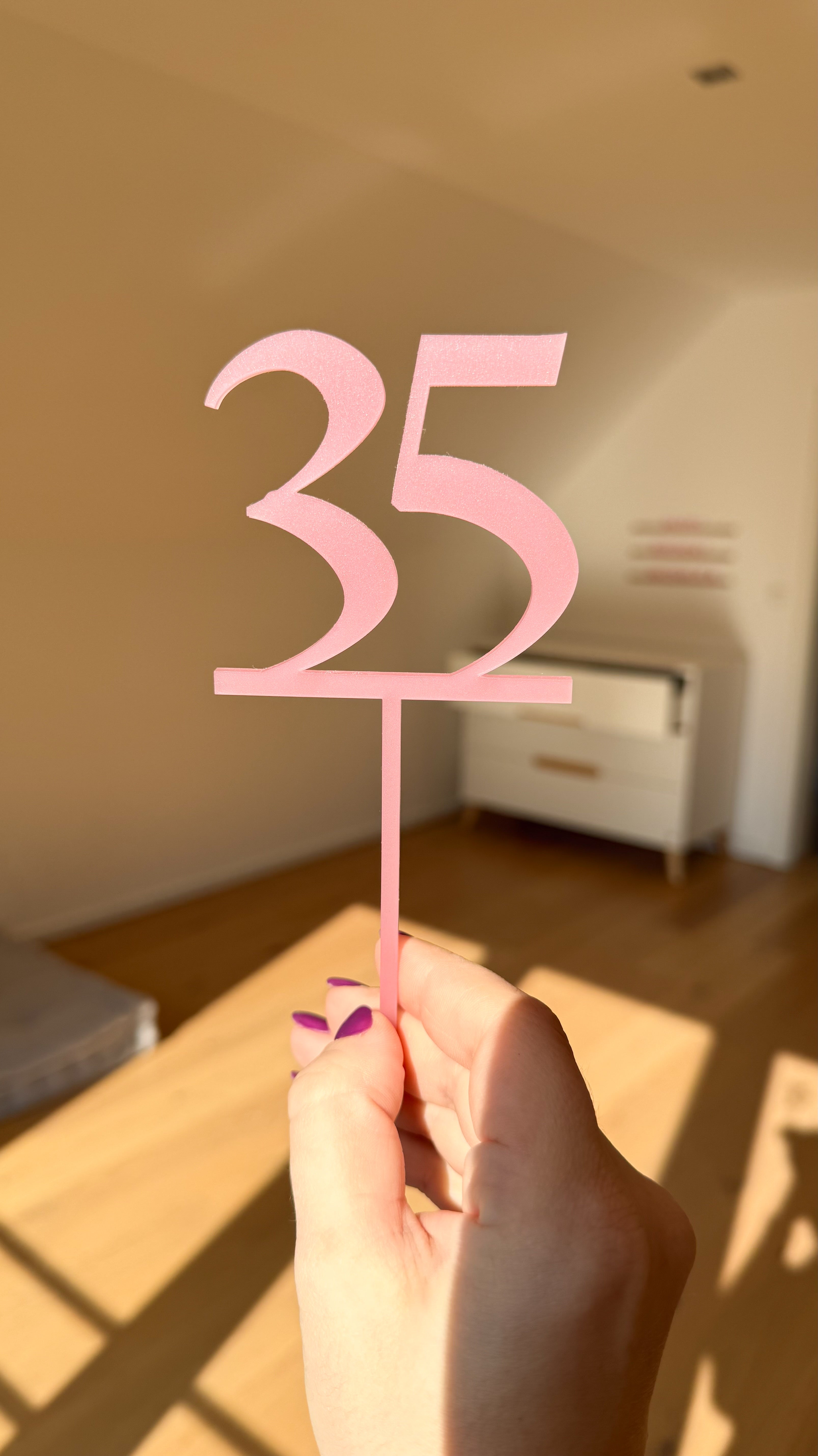 Caketopper "Zahl"