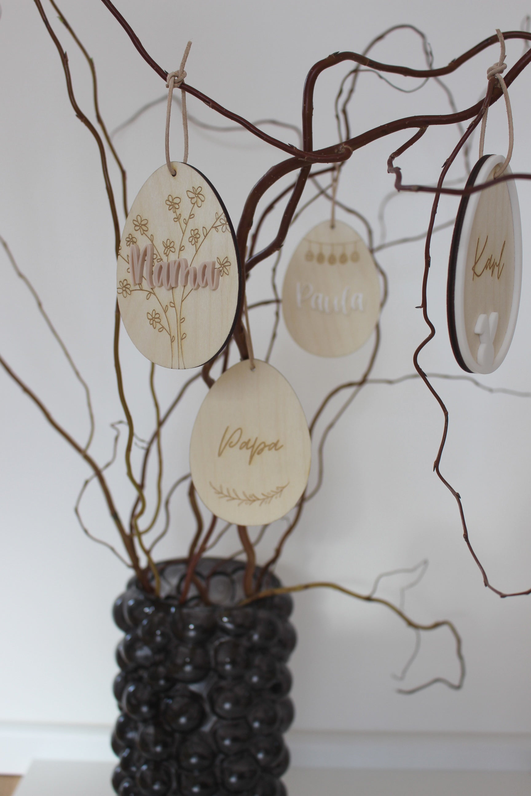 Personalisierter Osteranhänger - Blumenstrauß
