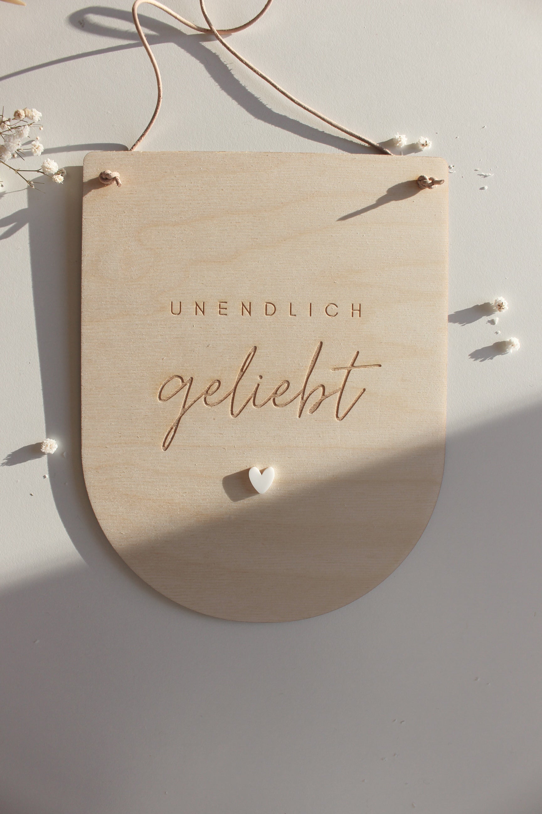 Wimpel "unendlich geliebt"