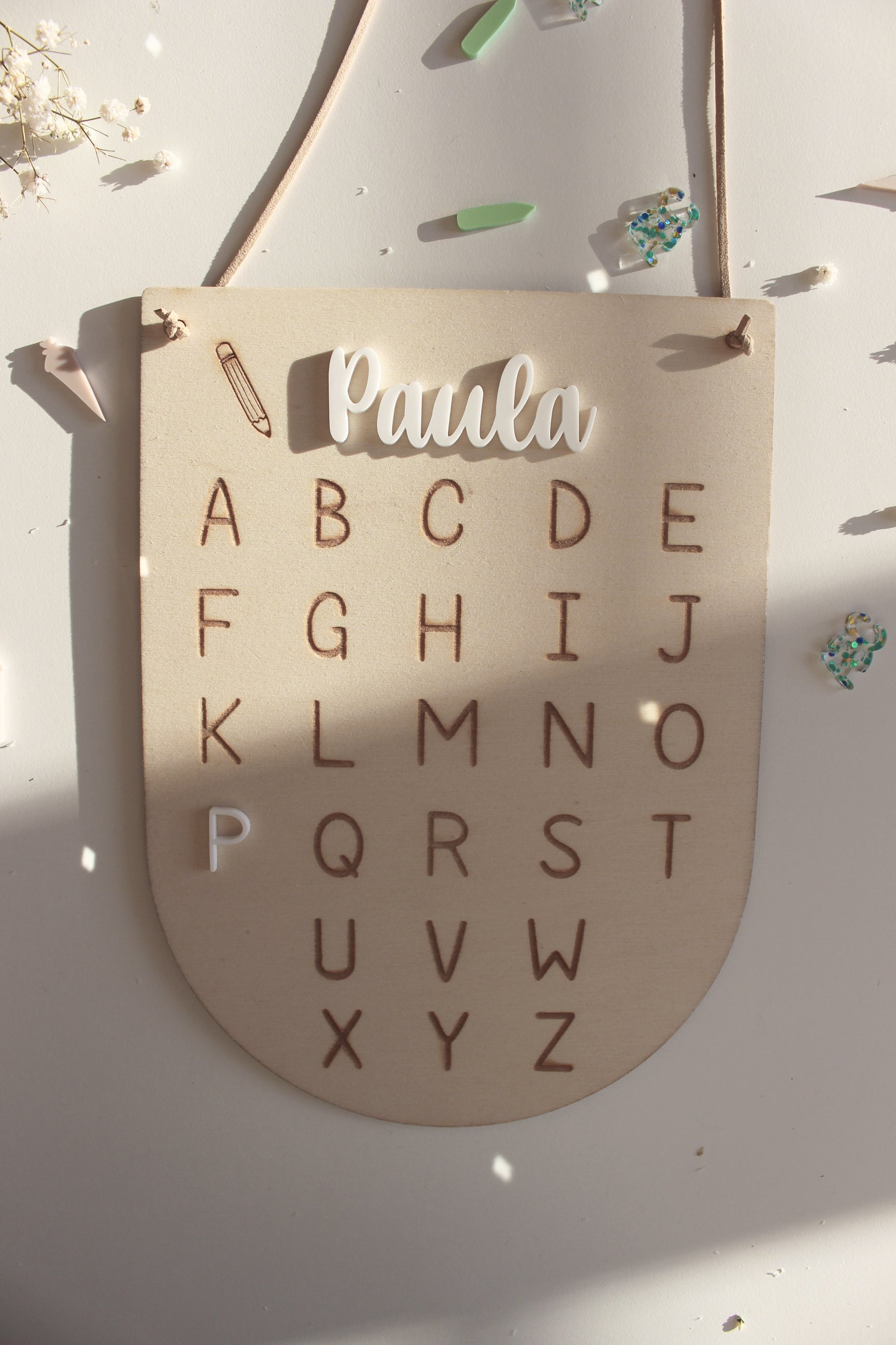 ABC Holzschild
