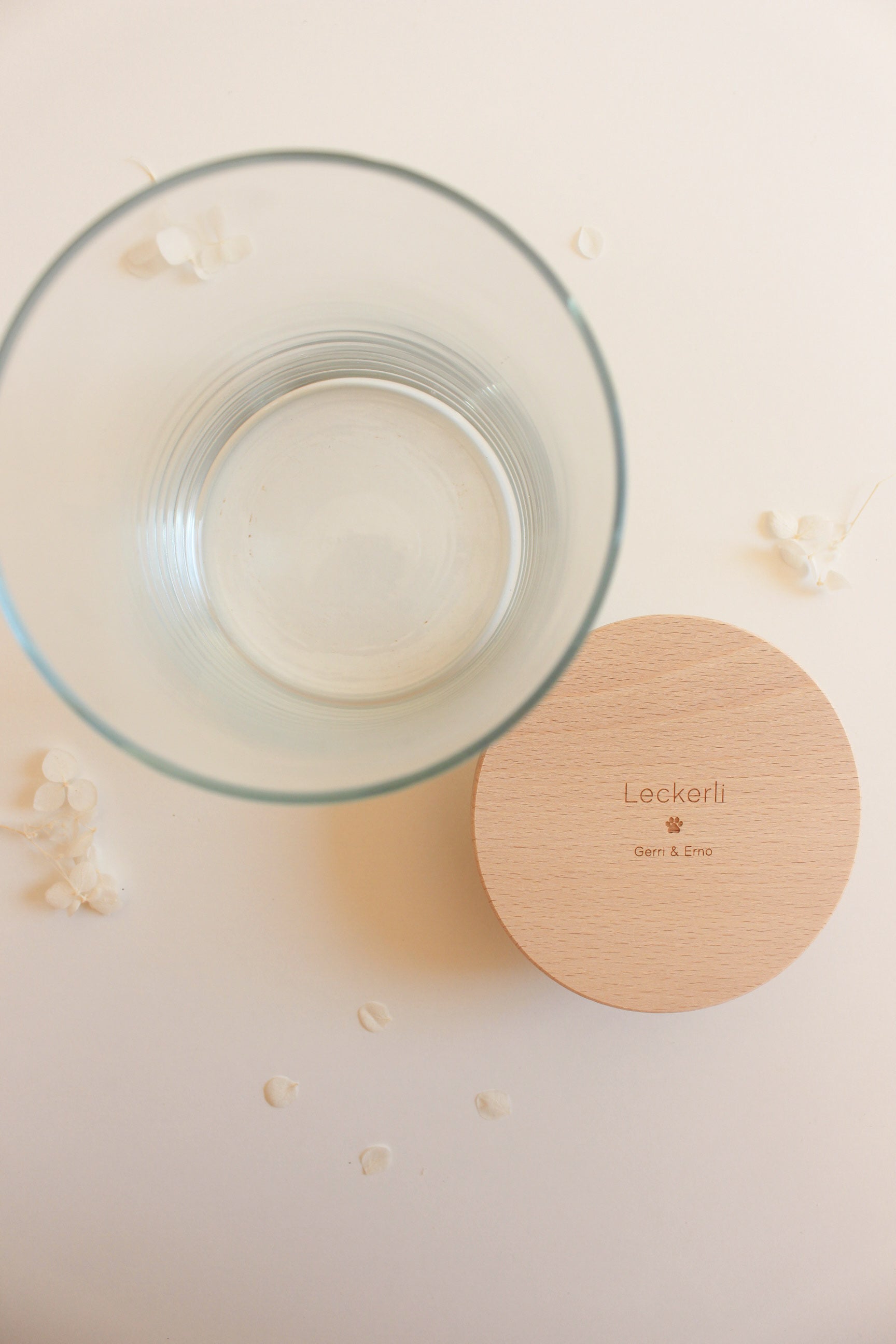Vorratsglas "Leckerli" mit personalisierten Hundenamen