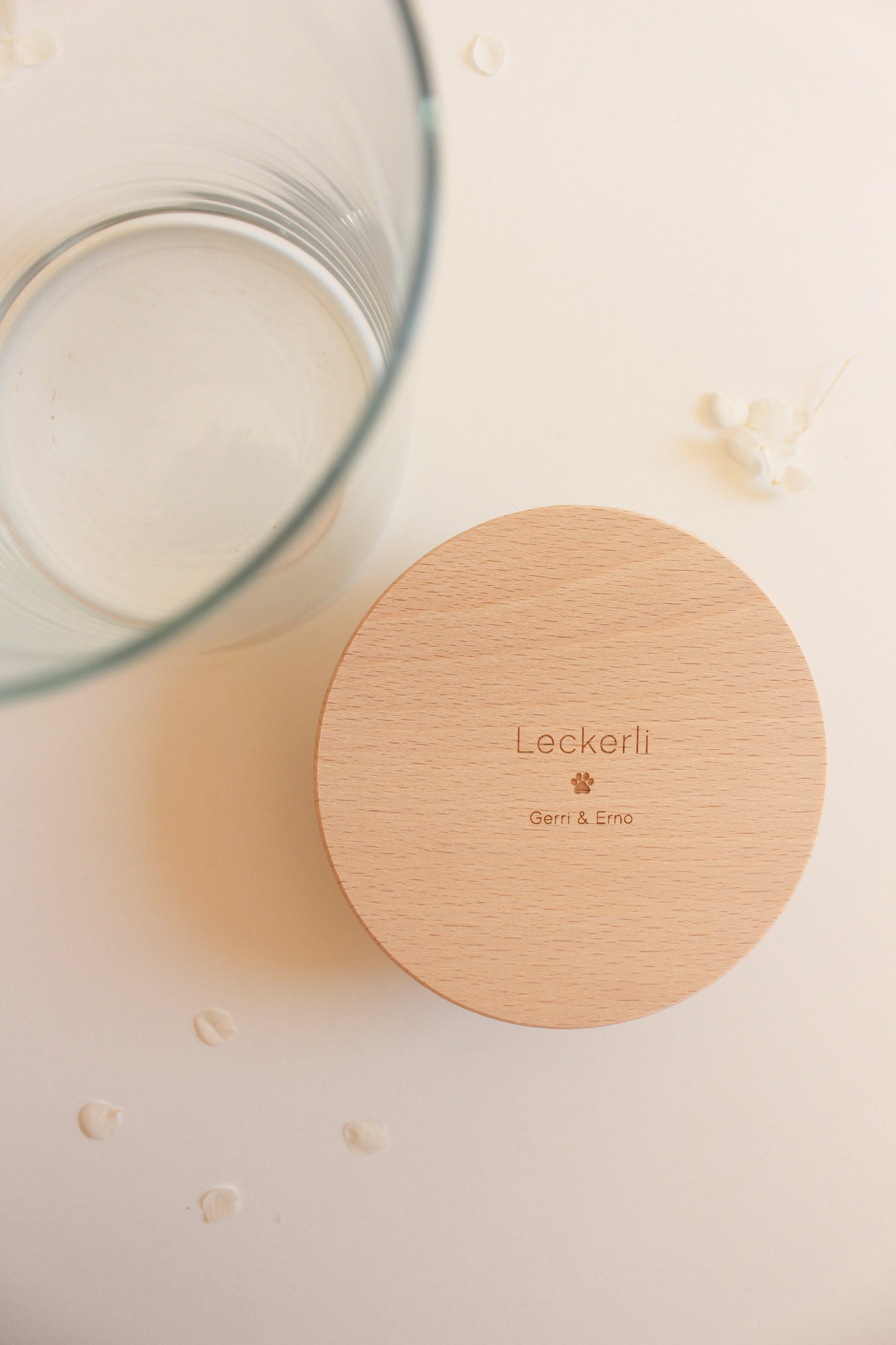Vorratsglas "Leckerli" mit personalisierten Hundenamen