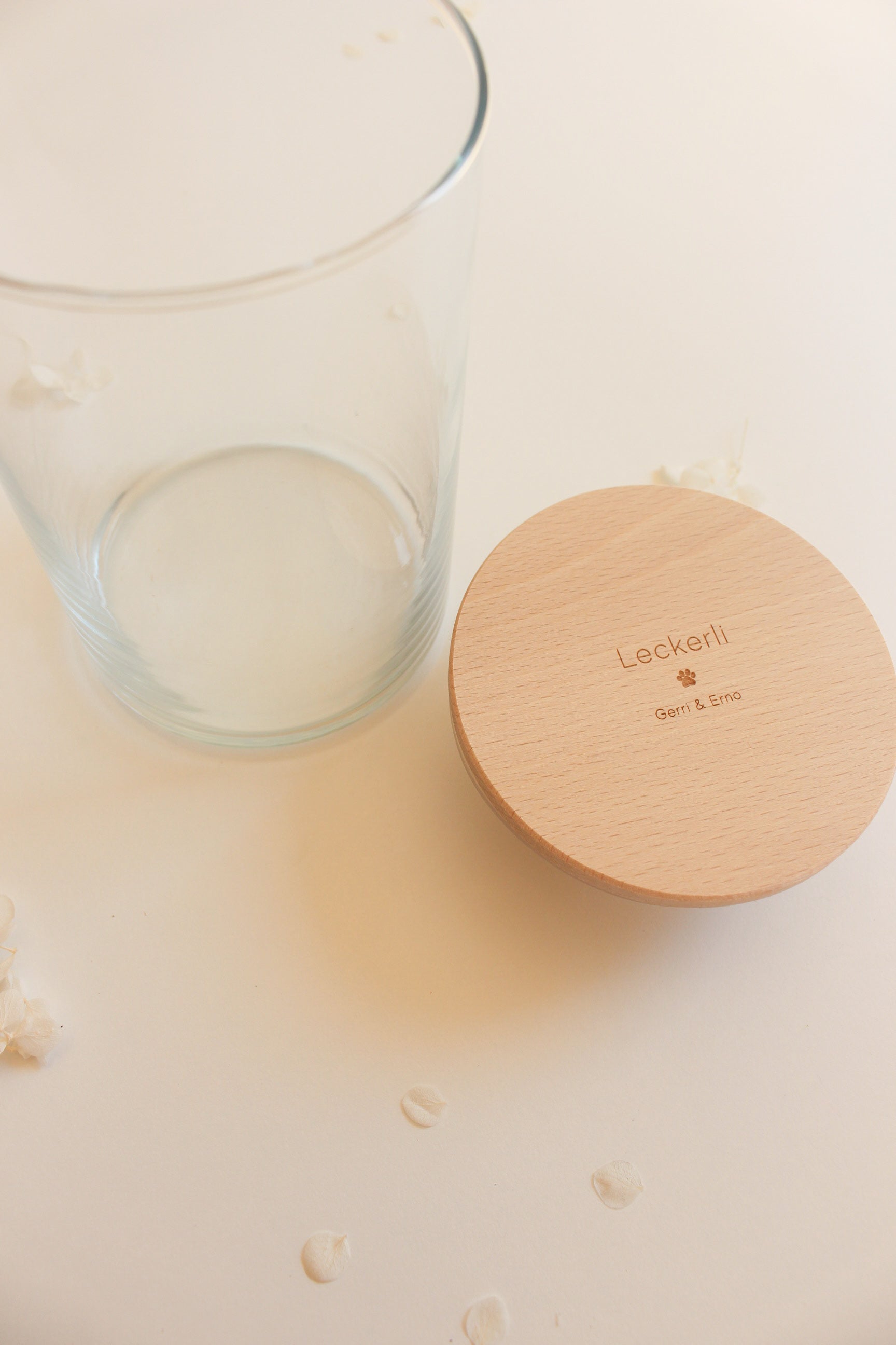Vorratsglas "Leckerli" mit personalisierten Hundenamen