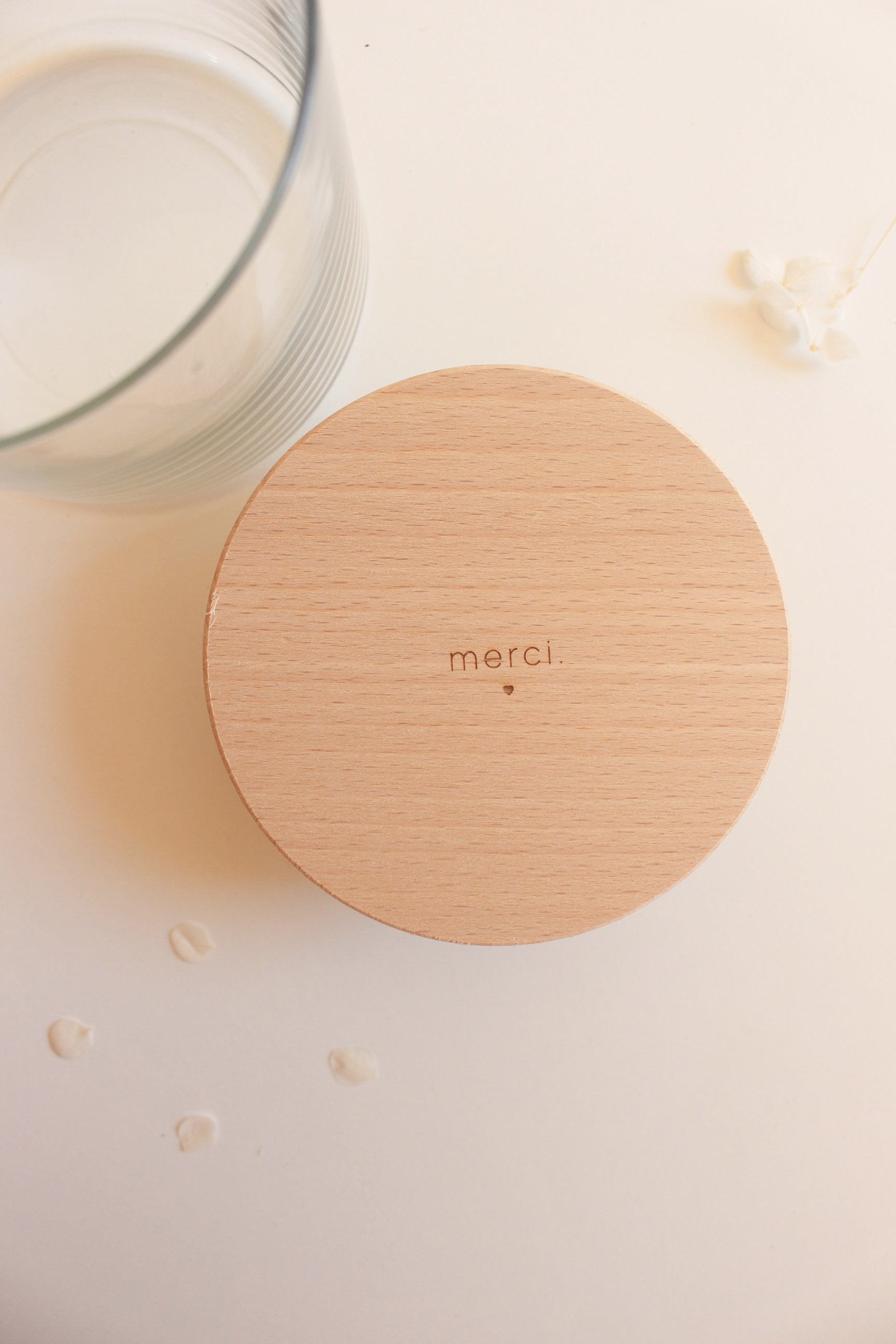Vorratsglas "merci"
