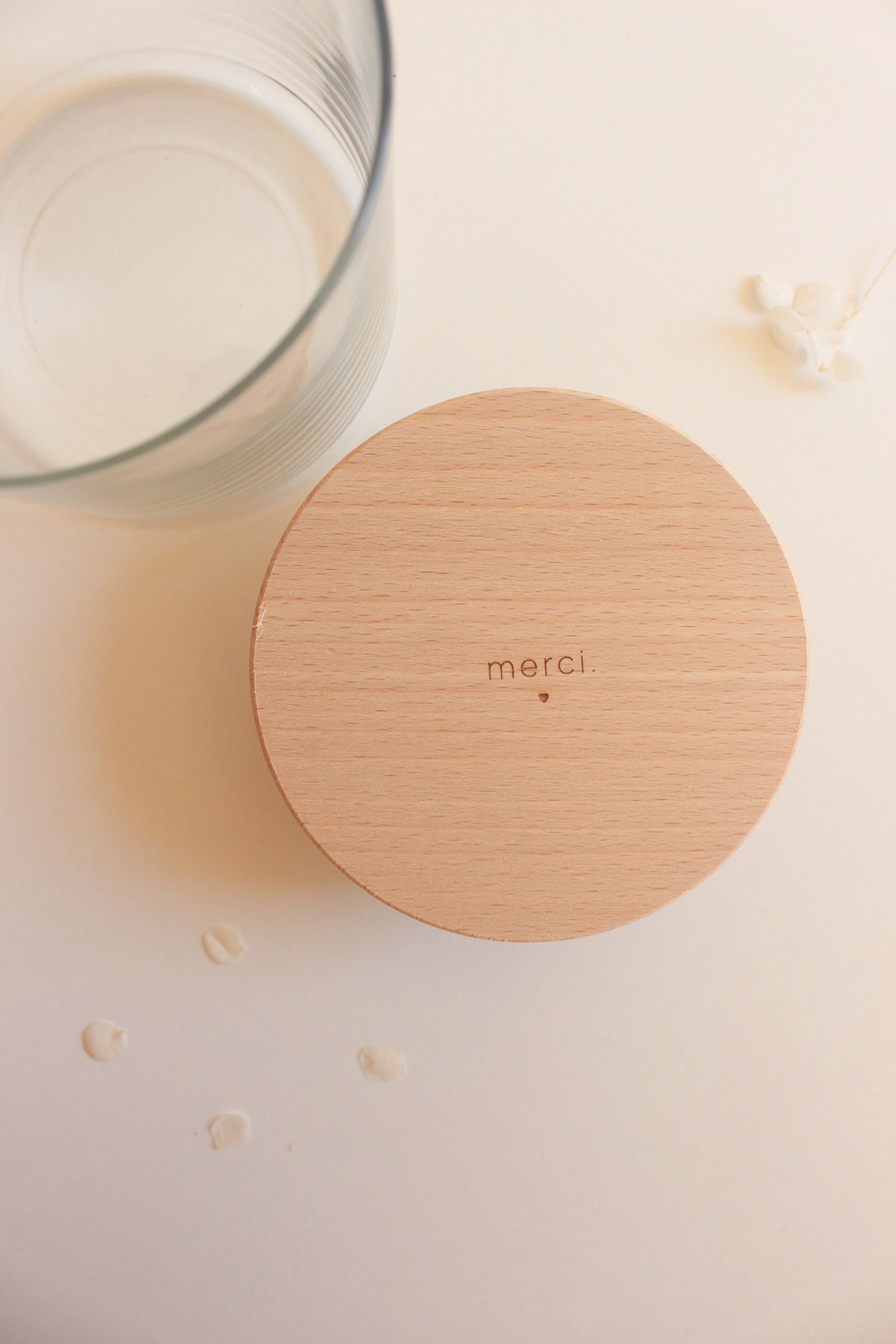Vorratsglas "merci"