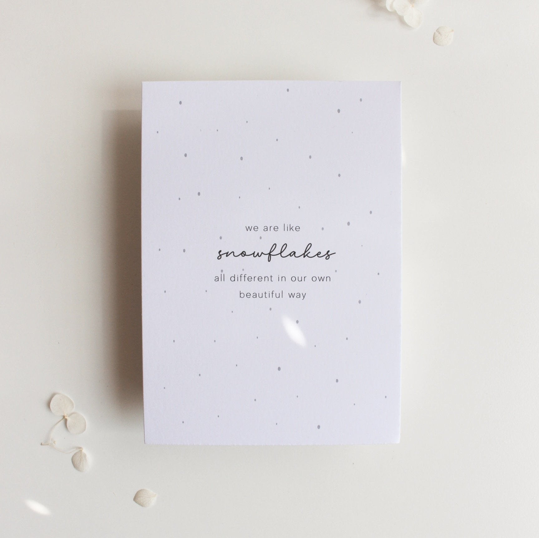 Postkarte "snowflakes"