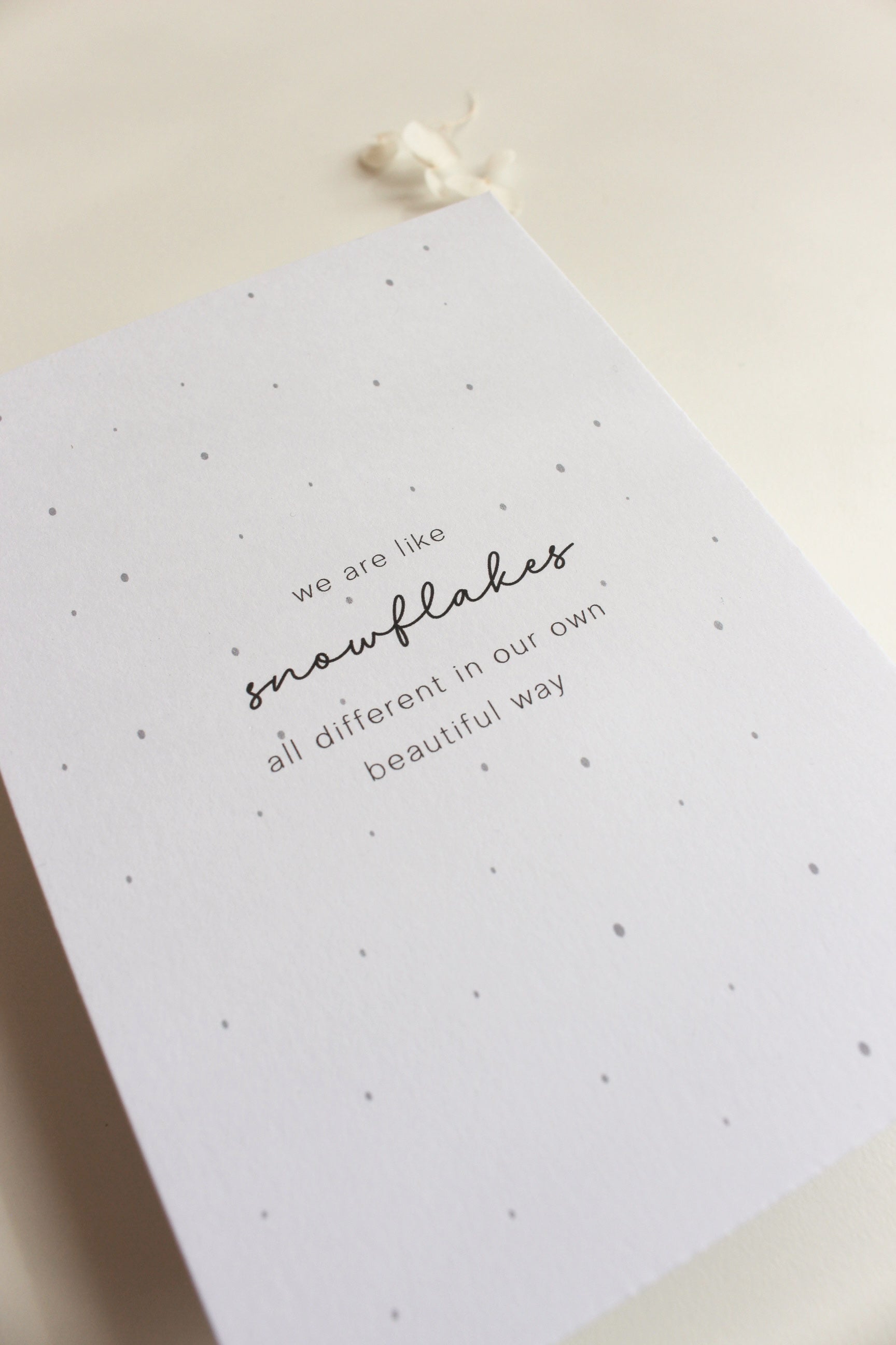 Postkarte "snowflakes"