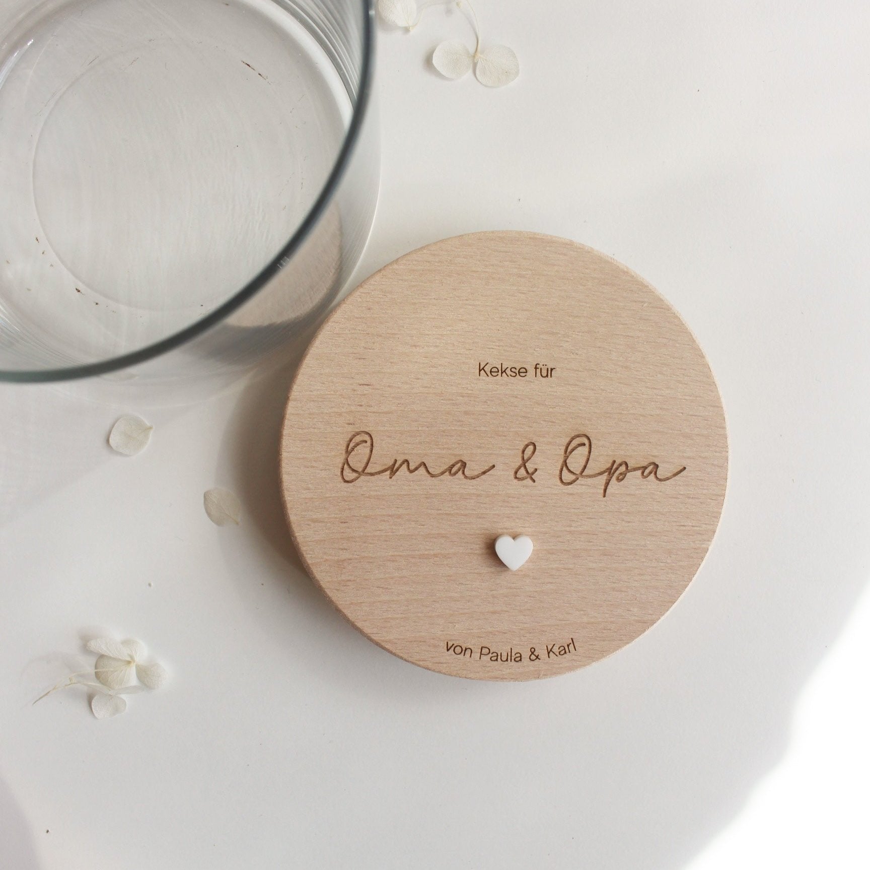 Vorratsglas personalisiert "für/von"