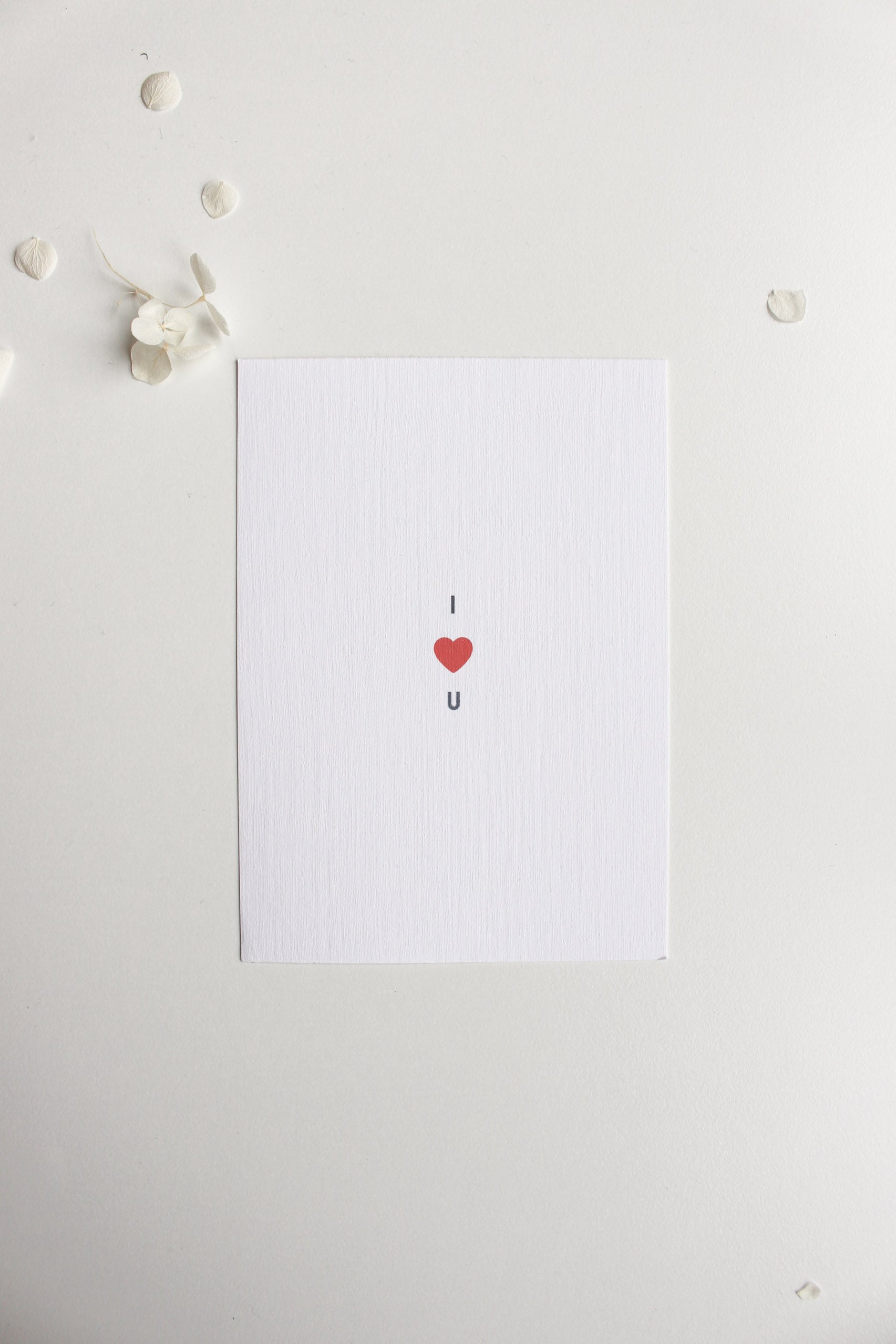 Postkarte "I love U"