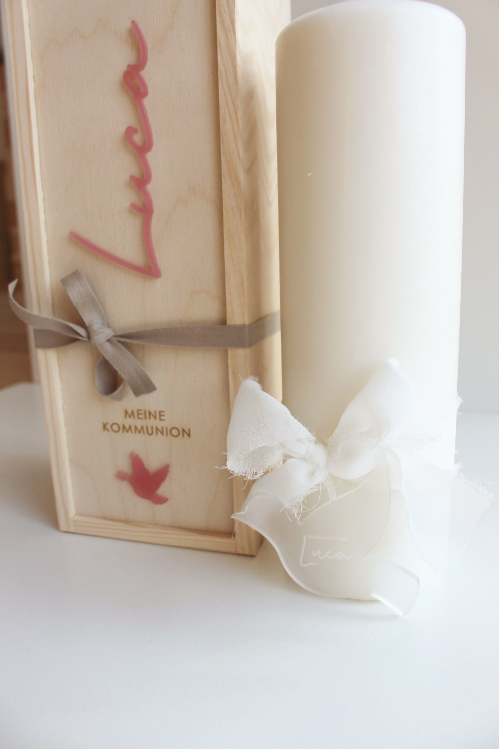 Kerzenbox zur Kommunion oder Konfirmation