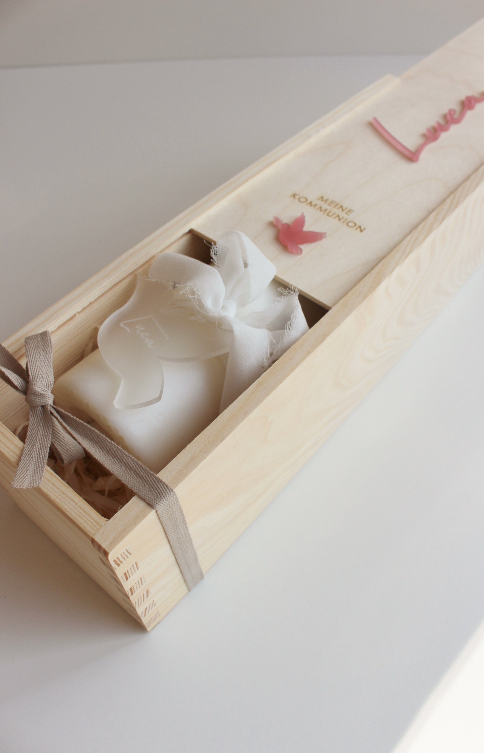 Kerzenbox zur Kommunion oder Konfirmation