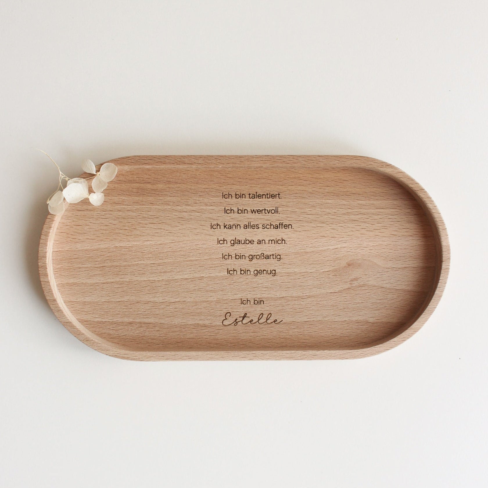 Personalisiertes Affirmations-Tablett für Kinder