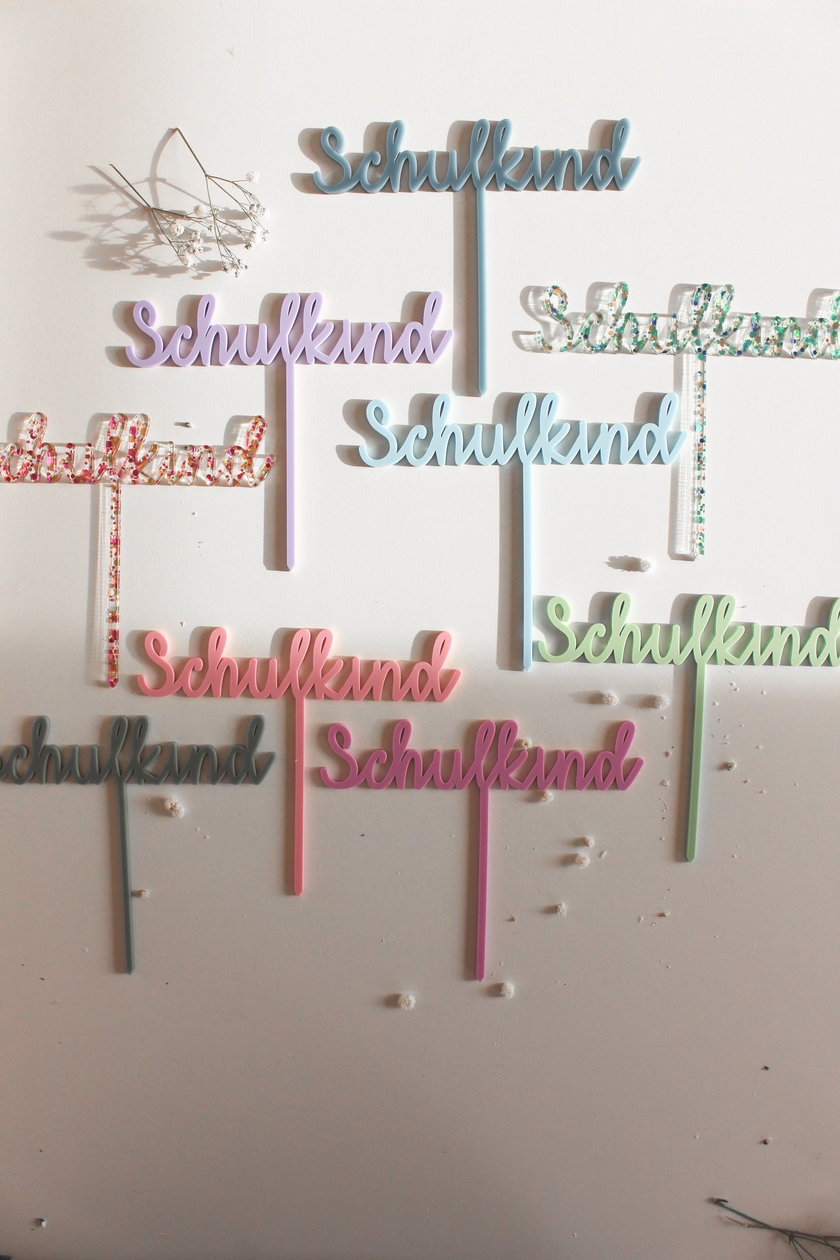 Caketopper aus Acryl "Schulkind"