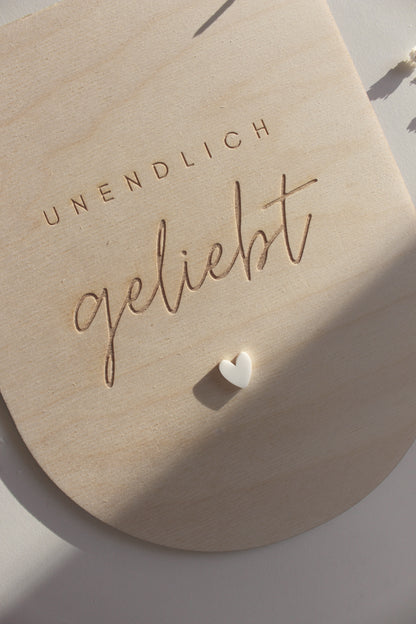 Wimpel "unendlich geliebt"