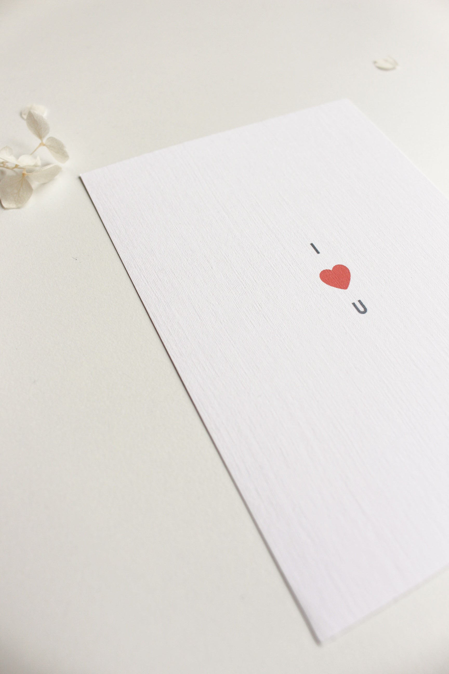 Postkarte "I love U"