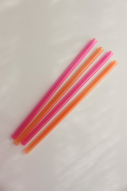 Glasstrohhalme 4er Set „bonjour“