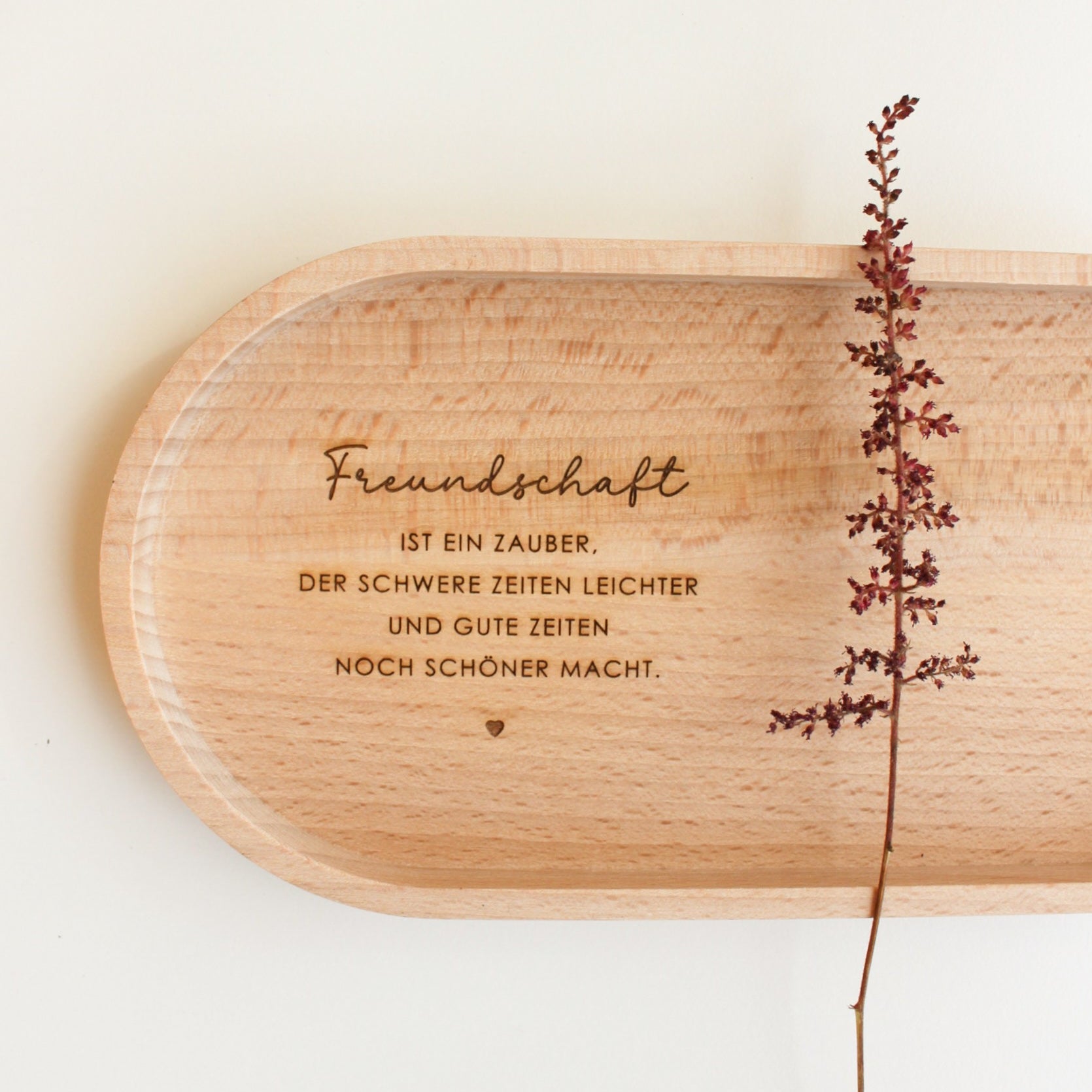 Personalisiertes Tablett "Freundschaft"