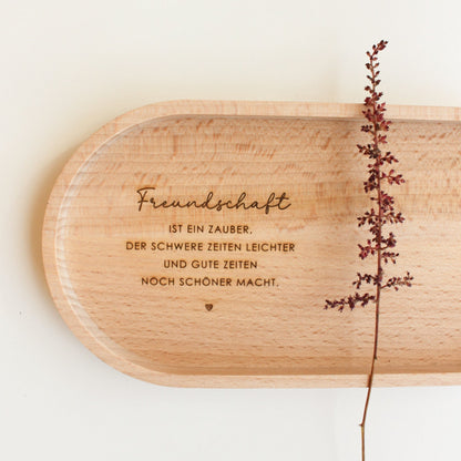 Personalisiertes Tablett "Freundschaft"