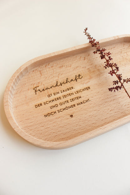 Personalisiertes Tablett "Freundschaft"