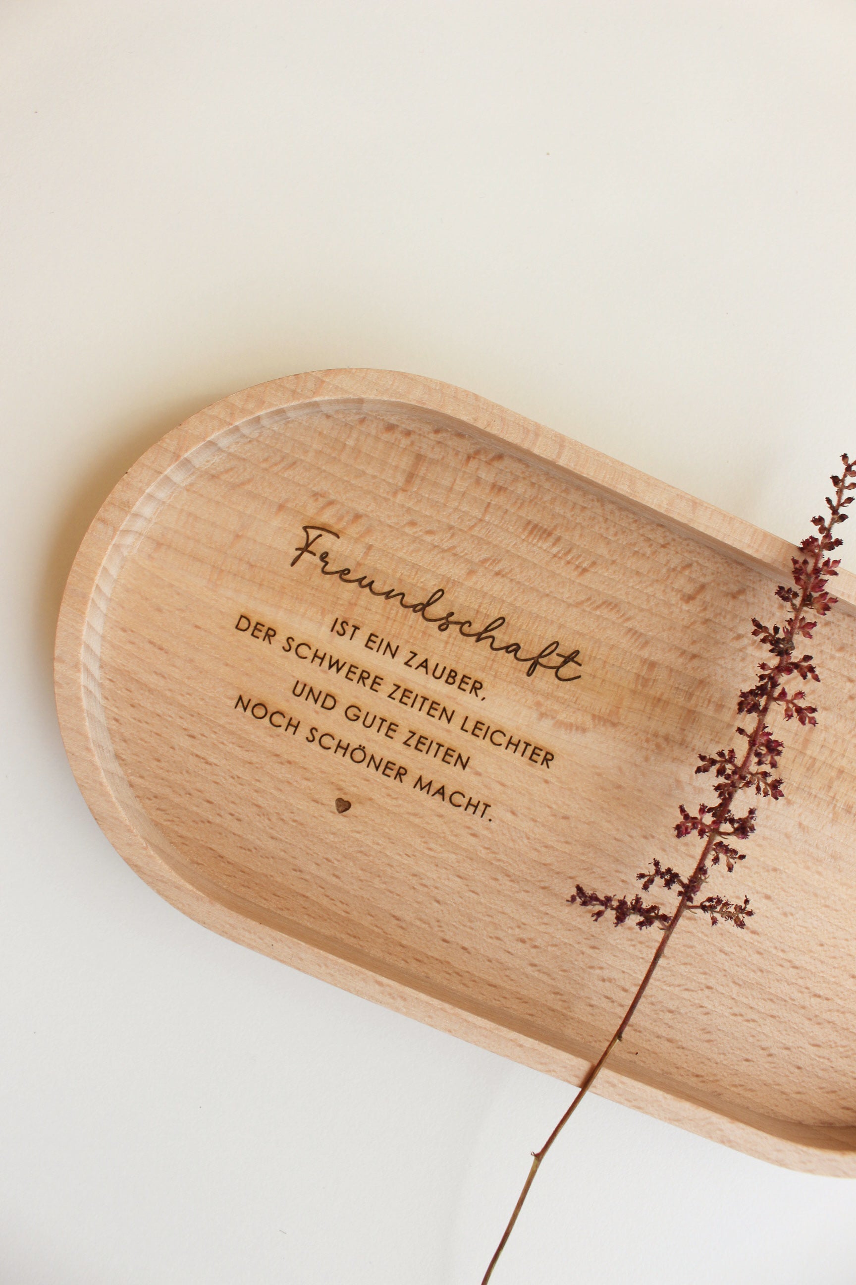 Personalisiertes Tablett "Freundschaft"