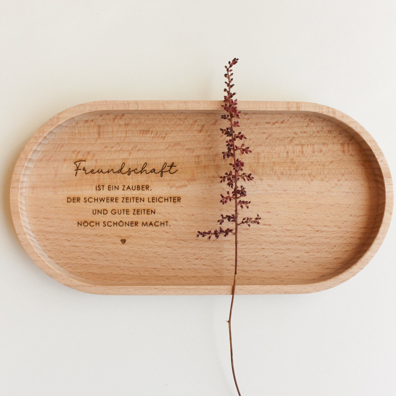 Personalisiertes Tablett "Freundschaft"