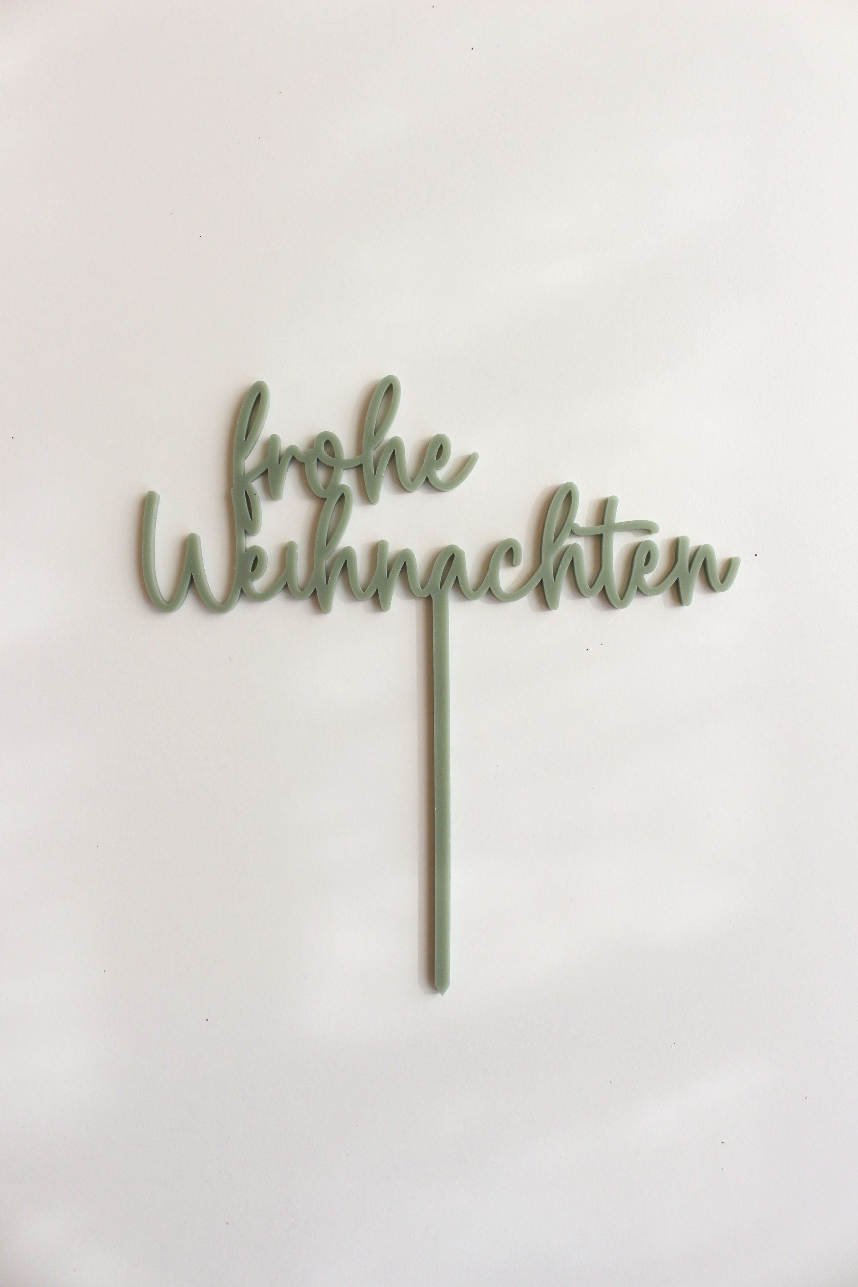 Caketopper aus Acryl "Frohe Weihnachten"