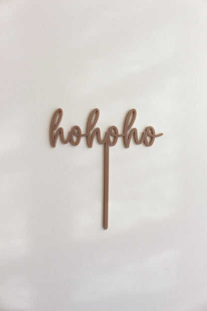 Caketopper aus Acryl "hohoho"