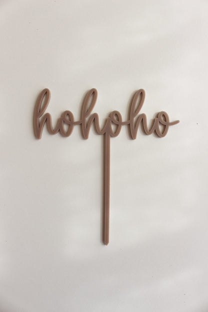 Caketopper aus Acryl "hohoho"