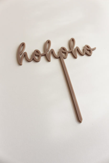 Caketopper aus Acryl "hohoho"
