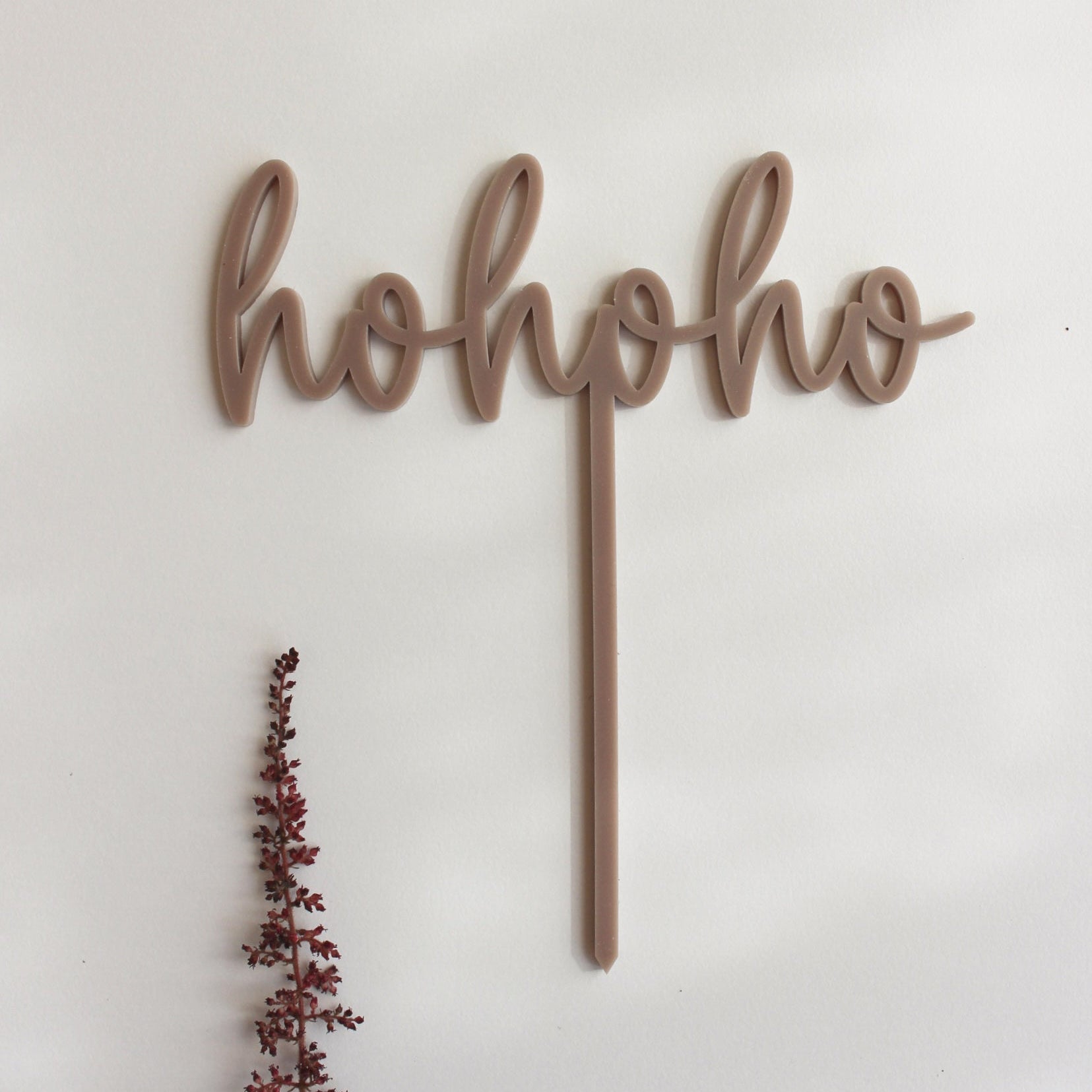 Caketopper aus Acryl "hohoho"