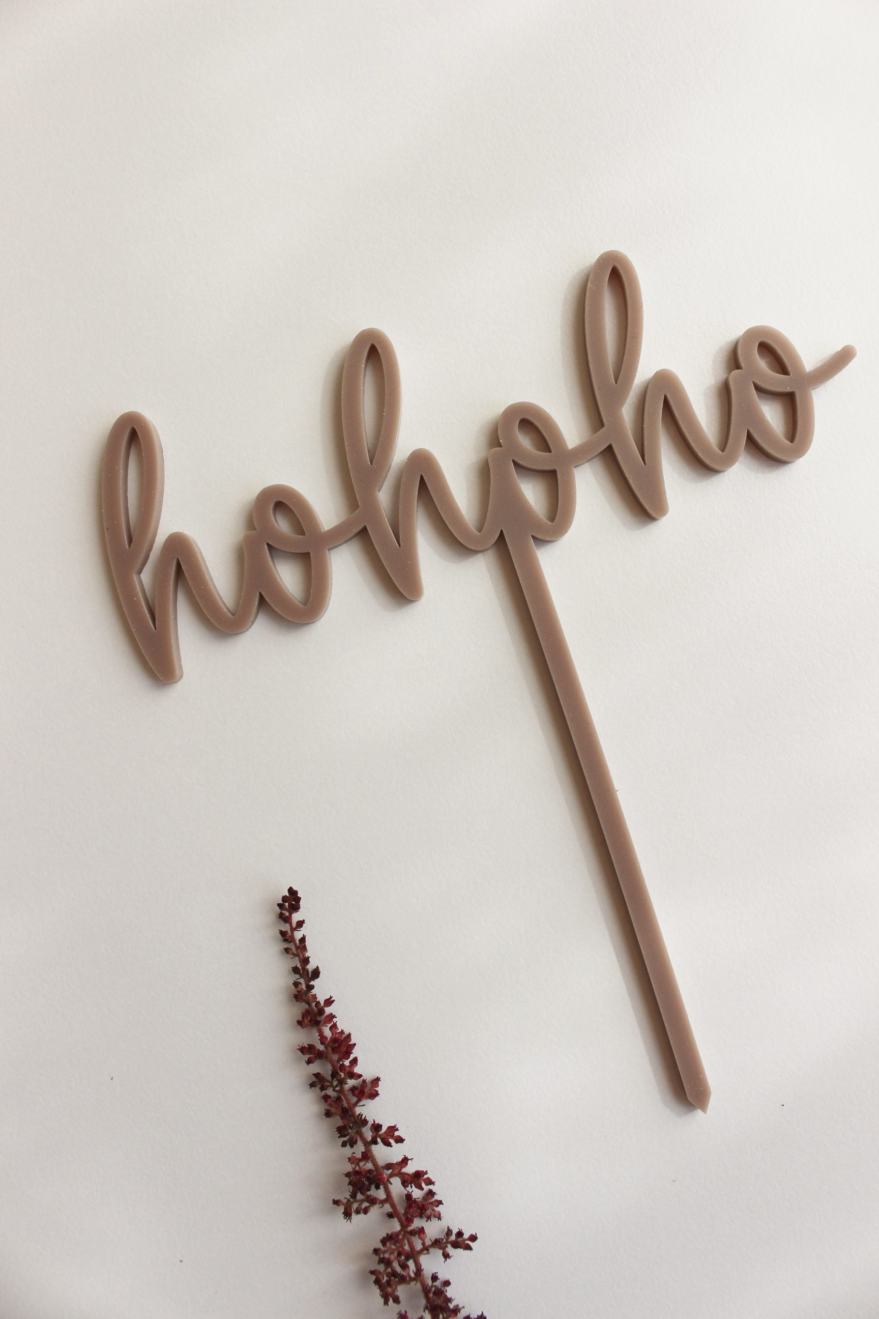 Caketopper aus Acryl "hohoho"