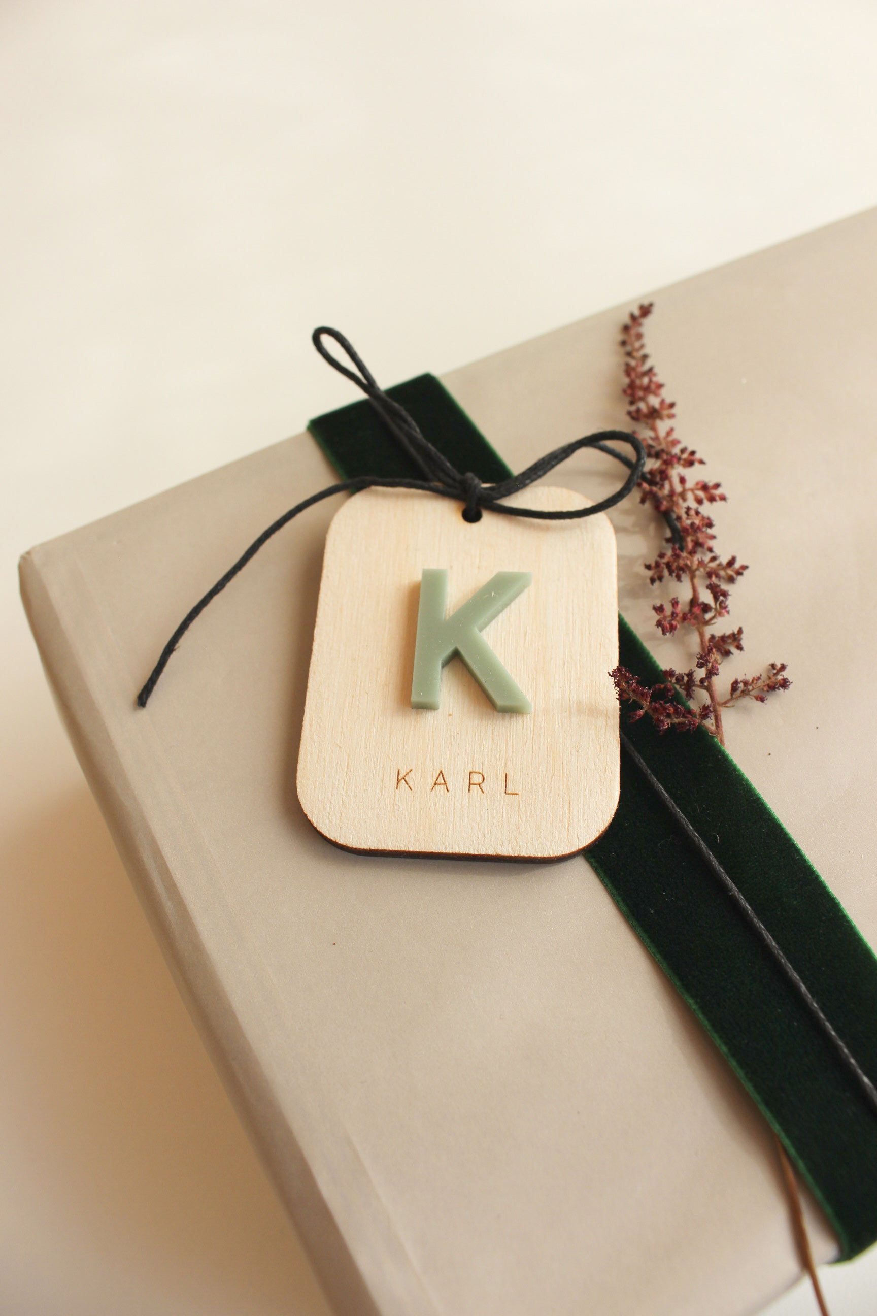 Personalisierter Geschenkanhänger zu Weihnachten