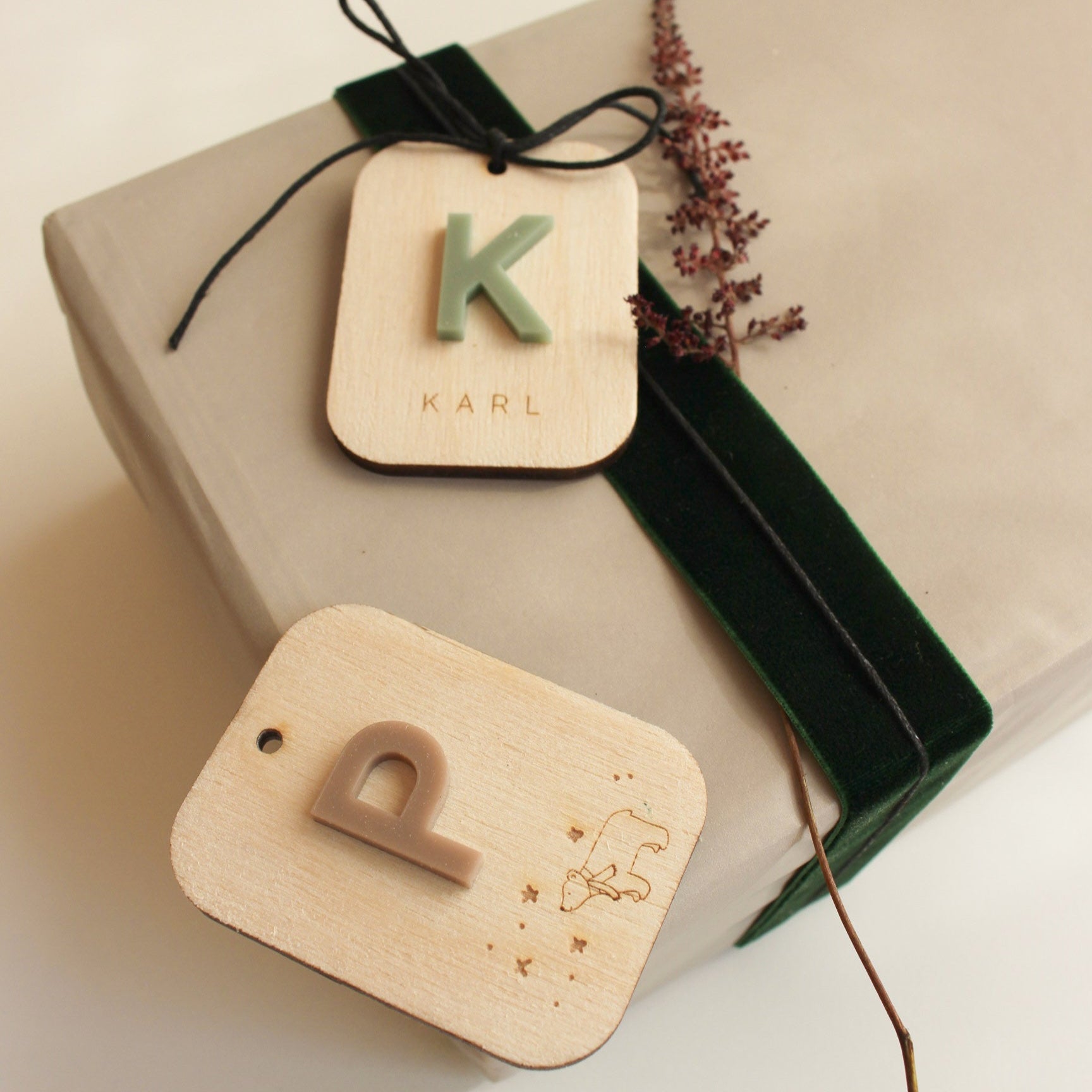 Personalisierter Geschenkanhänger zu Weihnachten