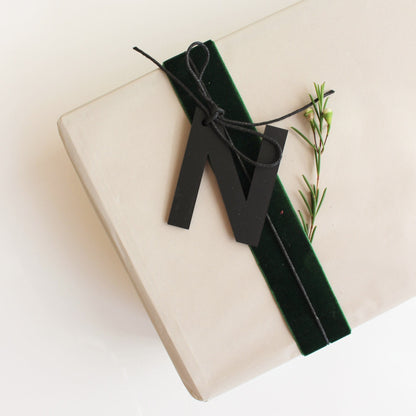 Geschenkanhänger Acryl-Buchstabe