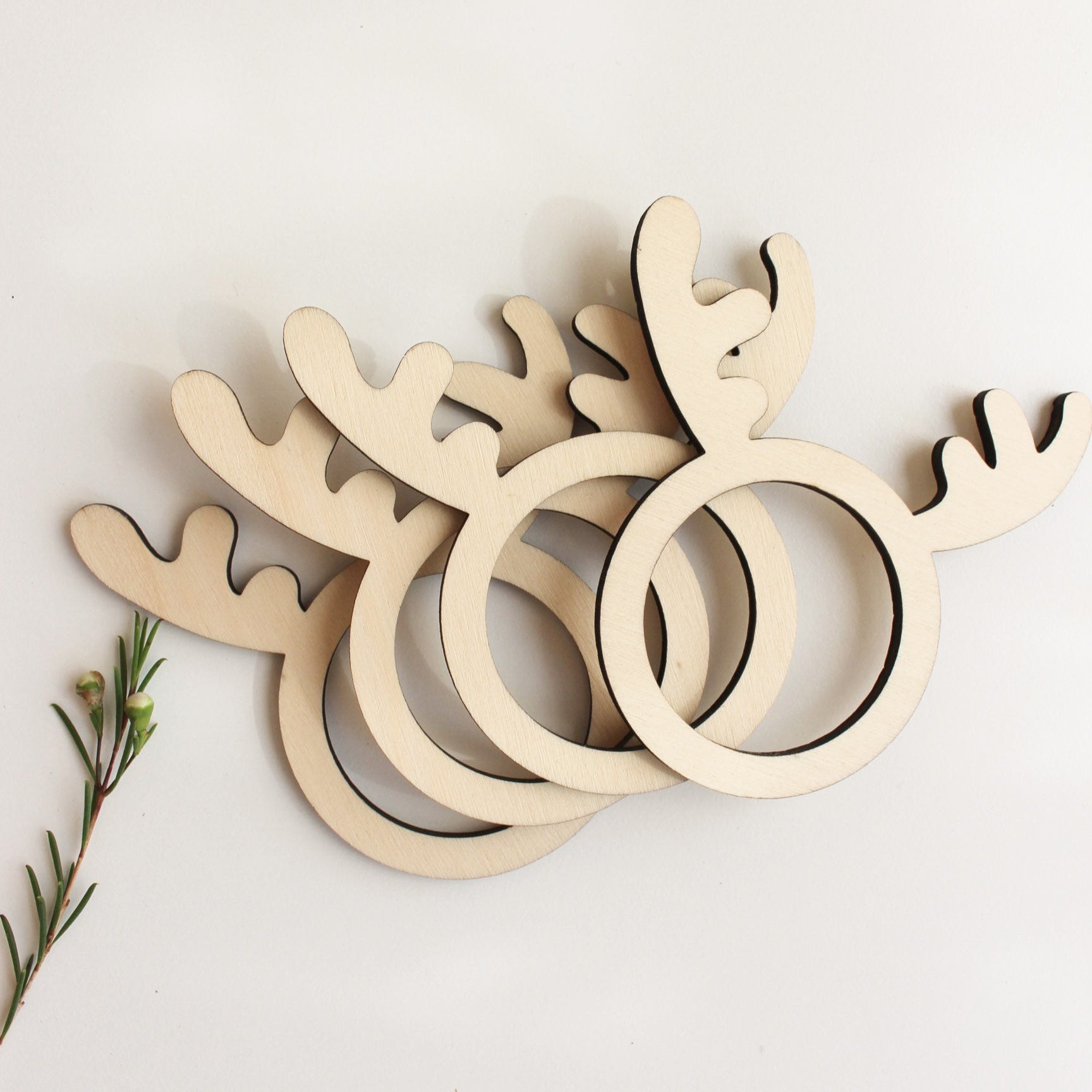 Serviettenringe Weihnachten Rentier – 4er Set