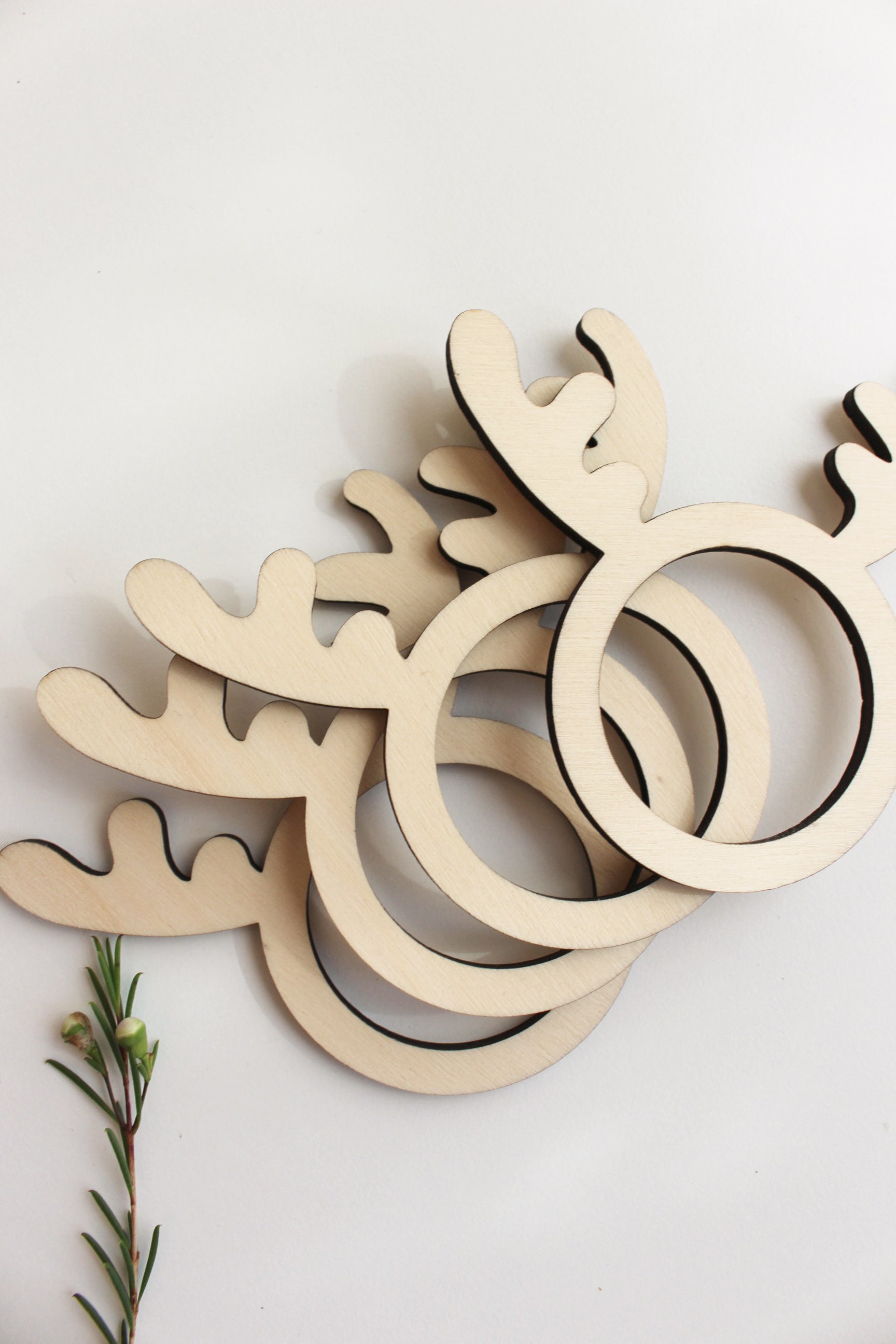 Serviettenringe Weihnachten Rentier – 4er Set