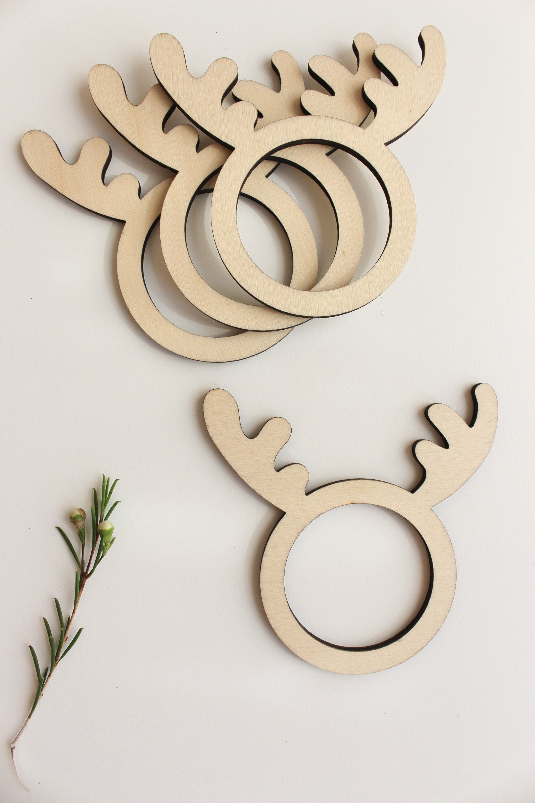 Serviettenringe Weihnachten Rentier – 4er Set